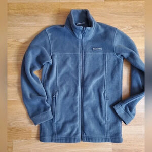 Columbia Smoke Gray Zip-Up Fleece Size Medium‎ (10-12)